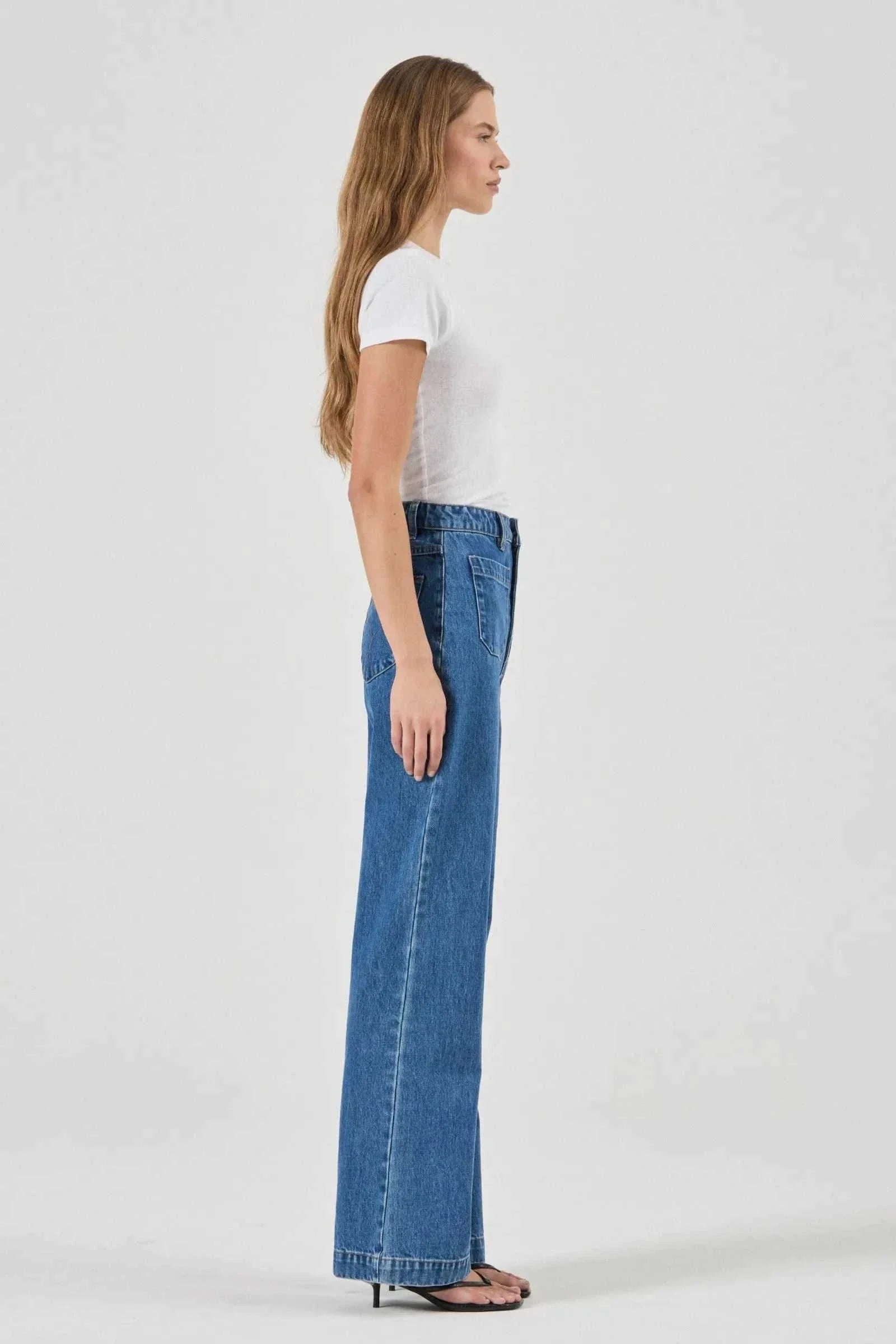 Rollas Sailor Jean Long Ashley Blue