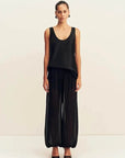 Shona Joy Sheer Harem Pant Black