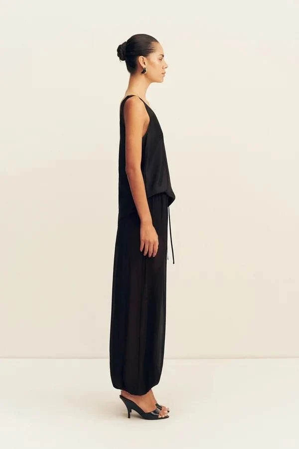 Shona Joy Sheer Harem Pant Black