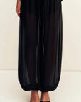 Shona Joy Sheer Harem Pant Black
