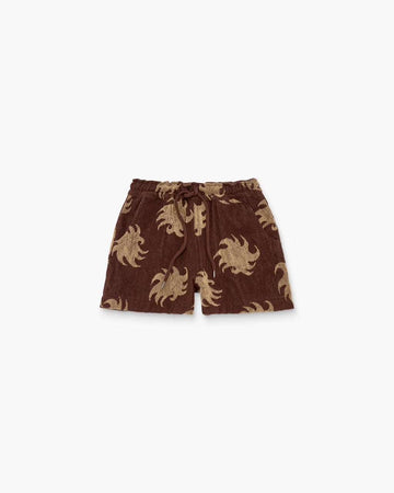 OAS Mocha Ember Drizzle Terry Shorts