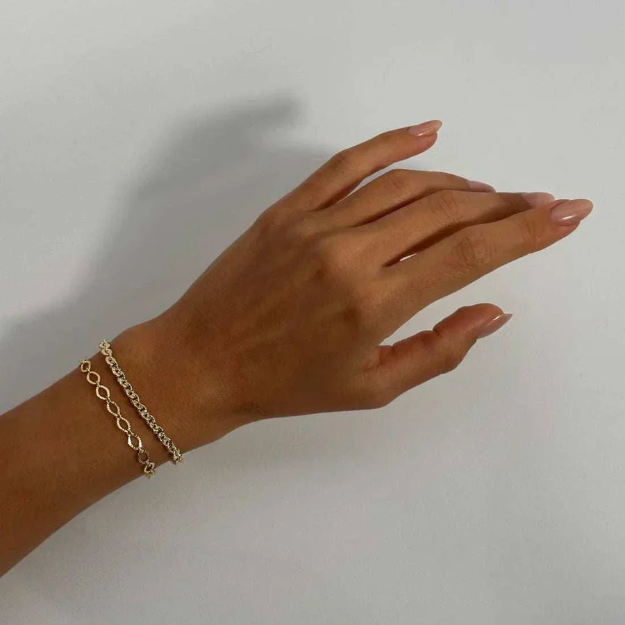 De Sur Vintage Textured Bracelet 7'   