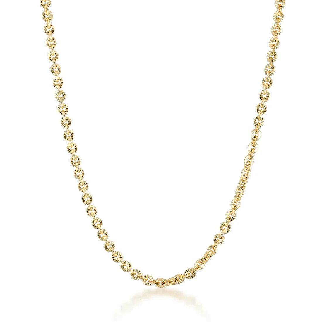 De Sur Vintage Textured Necklace 16'