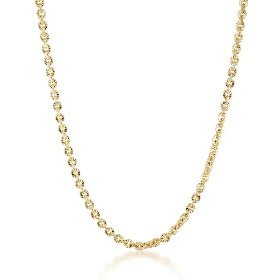 De Sur Vintage Textured Necklace 16'