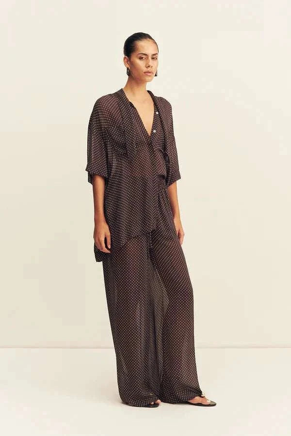 Shona Joy Maddox Drawstring Pant Ristretto Sky