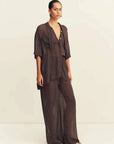 Shona Joy Maddox Drawstring Pant Ristretto Sky