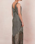 Charli Solange Slip Dress Khaki One Size
