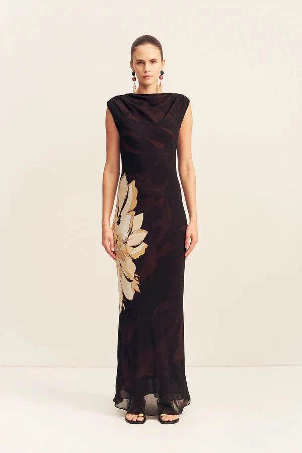 Shona Joy Cazador Maxi Dress Natura Floral