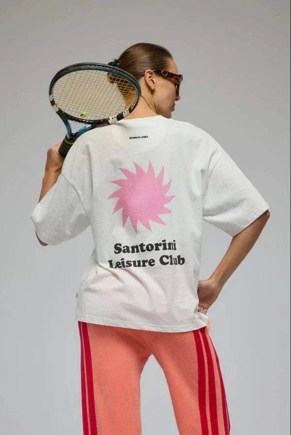 Araminta James Santorini Oversized Tee Warm White