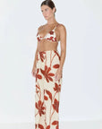 Zulu and Zephyr Cotton Pant Ruby Floral