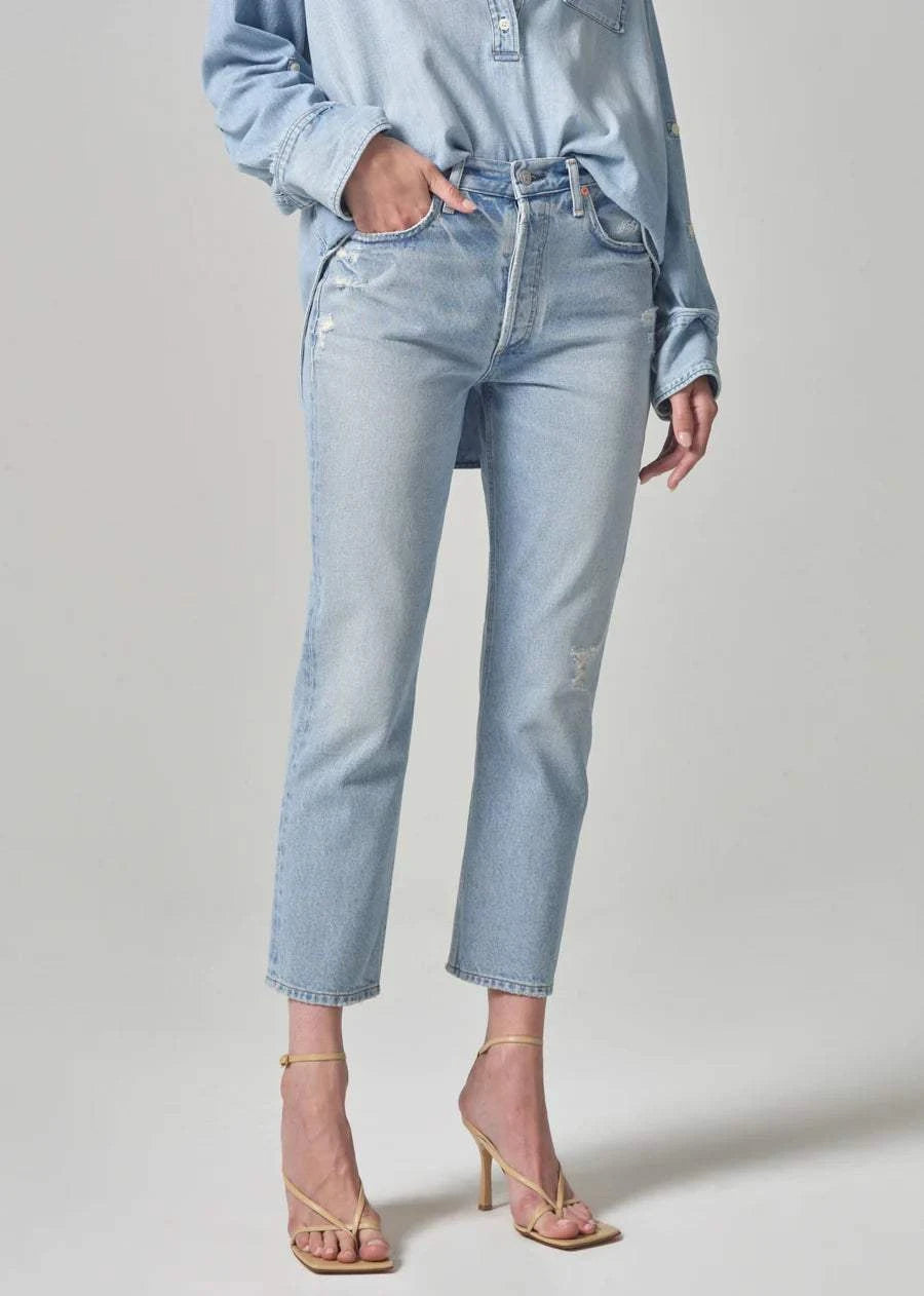 Citizens of Humanity Charlotte High Rise Straight Savahn