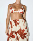 Zulu and Zephyr Triangle Top Ruby Floral