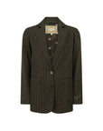 Spell 1998 Striped Blazer Espresso