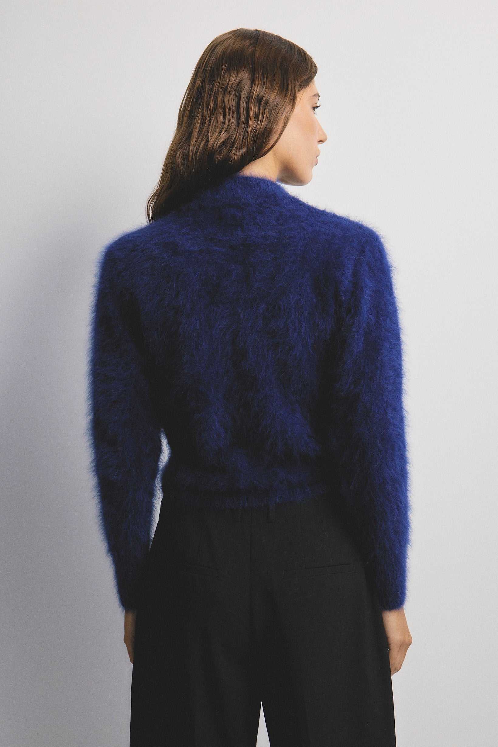 World Of Nomads Bella Cashmere Cardigan Navy