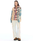 The Tales Reworked Panelled Flannel Shirt