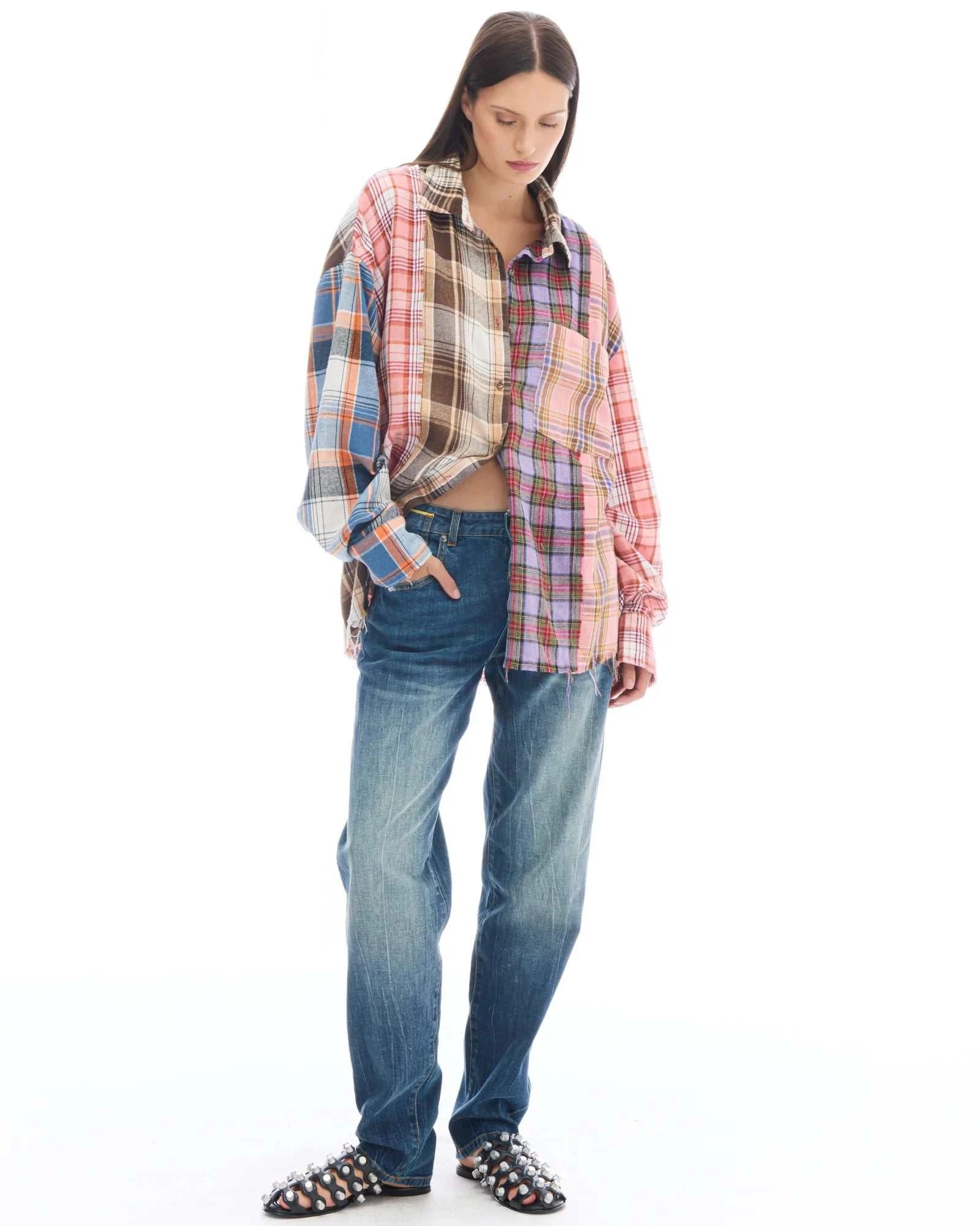 The Tales Patchworked Flannel Shirt