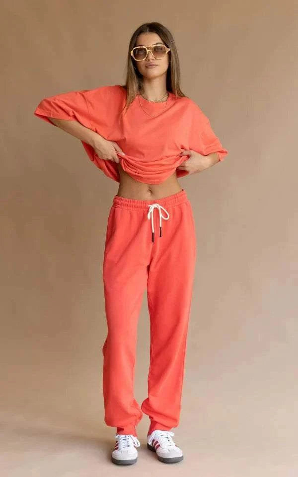 Araminta James Zip Ham Trackpant Coral