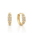 De Sur Pavé Stack Earrings Gold