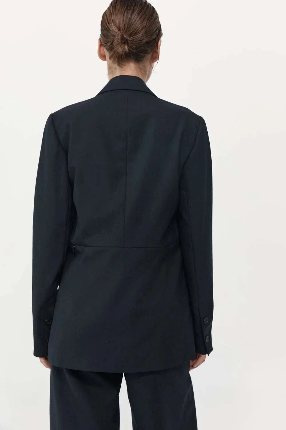 St. Agni Zip Detail Blazer Black