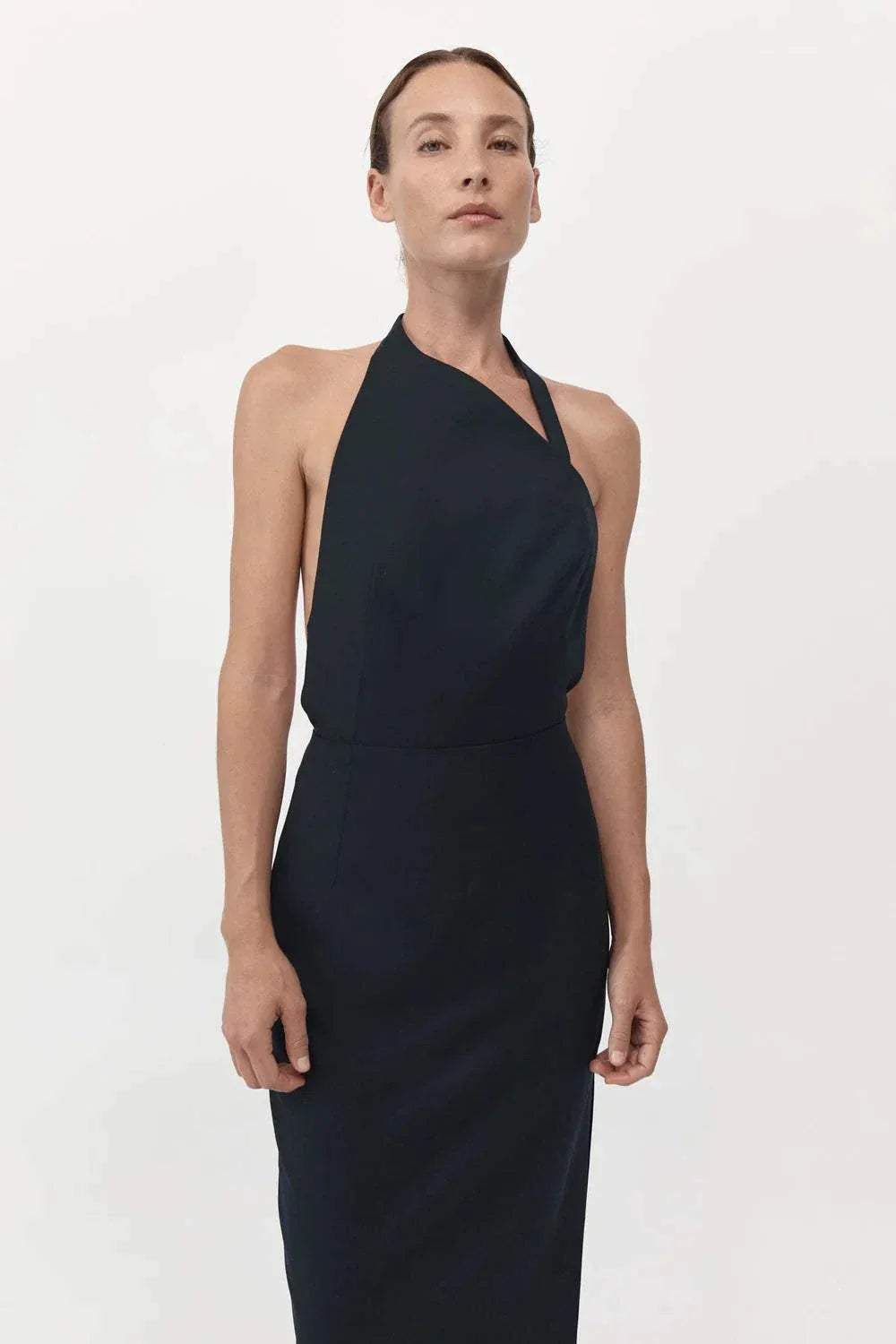 St. Agni Husdon Midi Dress Black