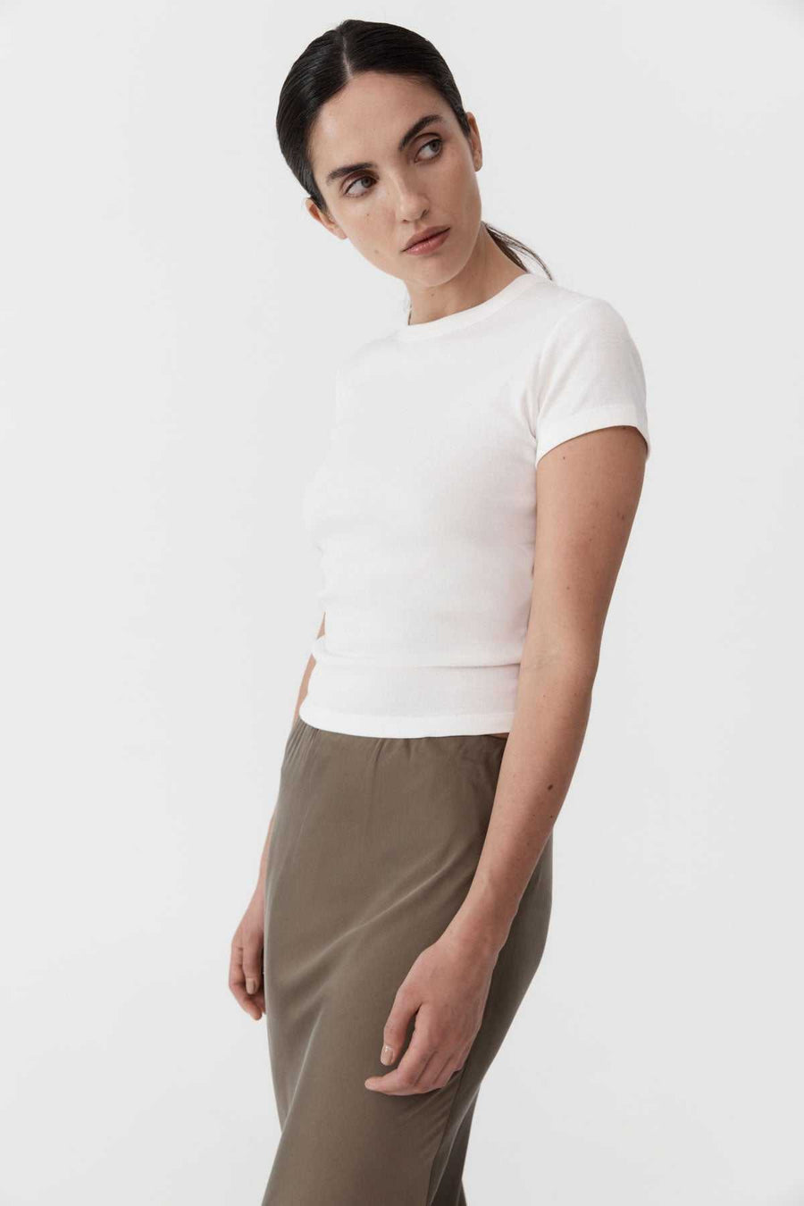 St. Agni Organic Cotton Baby Tee White