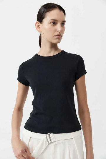 St Agni Organic Cotton Baby Tee Black