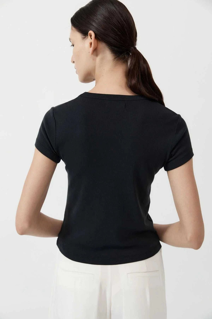 St Agni Organic Cotton Baby Tee Black