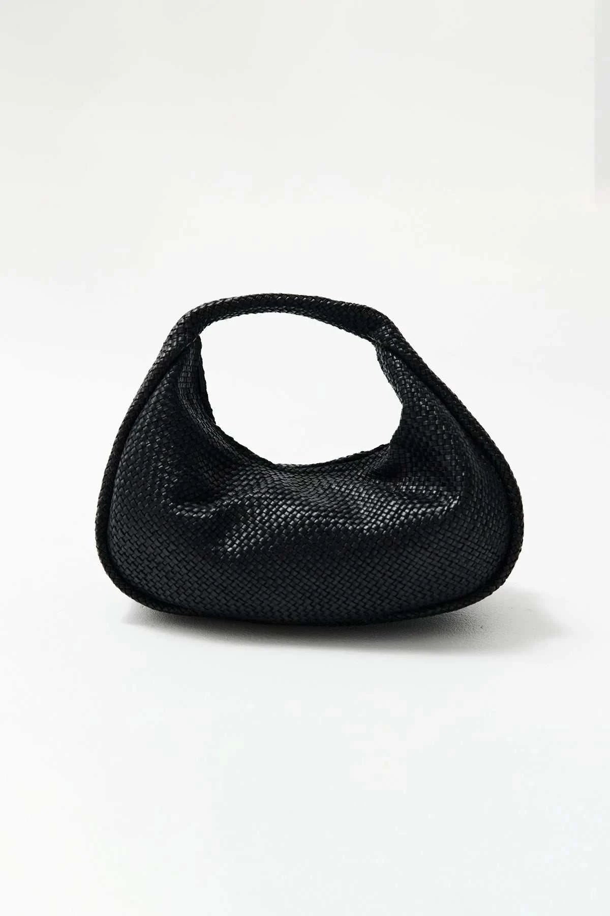 St Agni Woven Bon Bon Bag Black