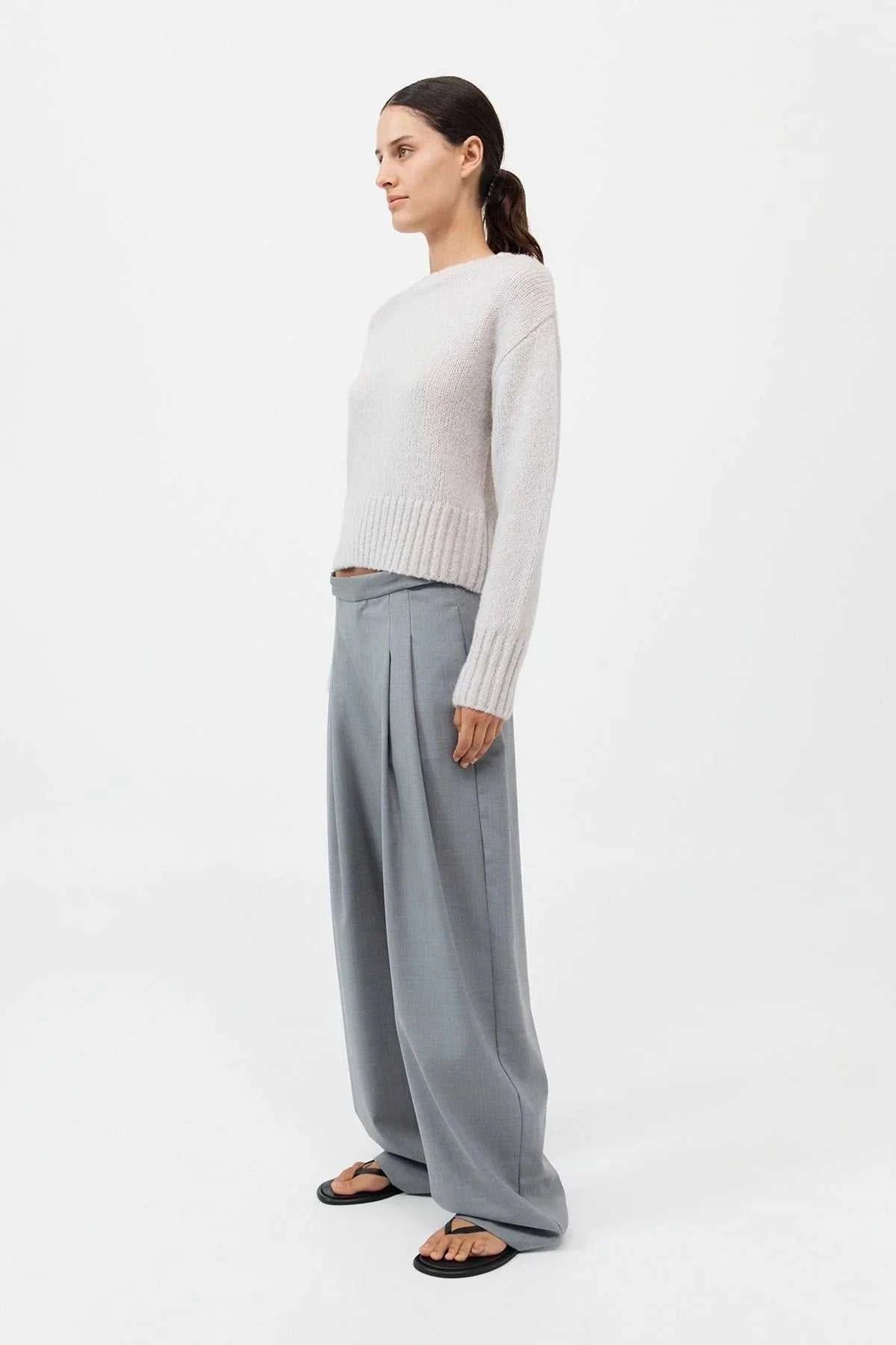 St Agni Wool Cashmere Blend Sweater Mist
