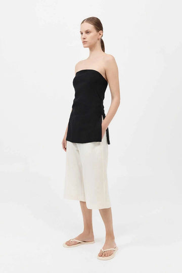 St Agni Column Tunic Black