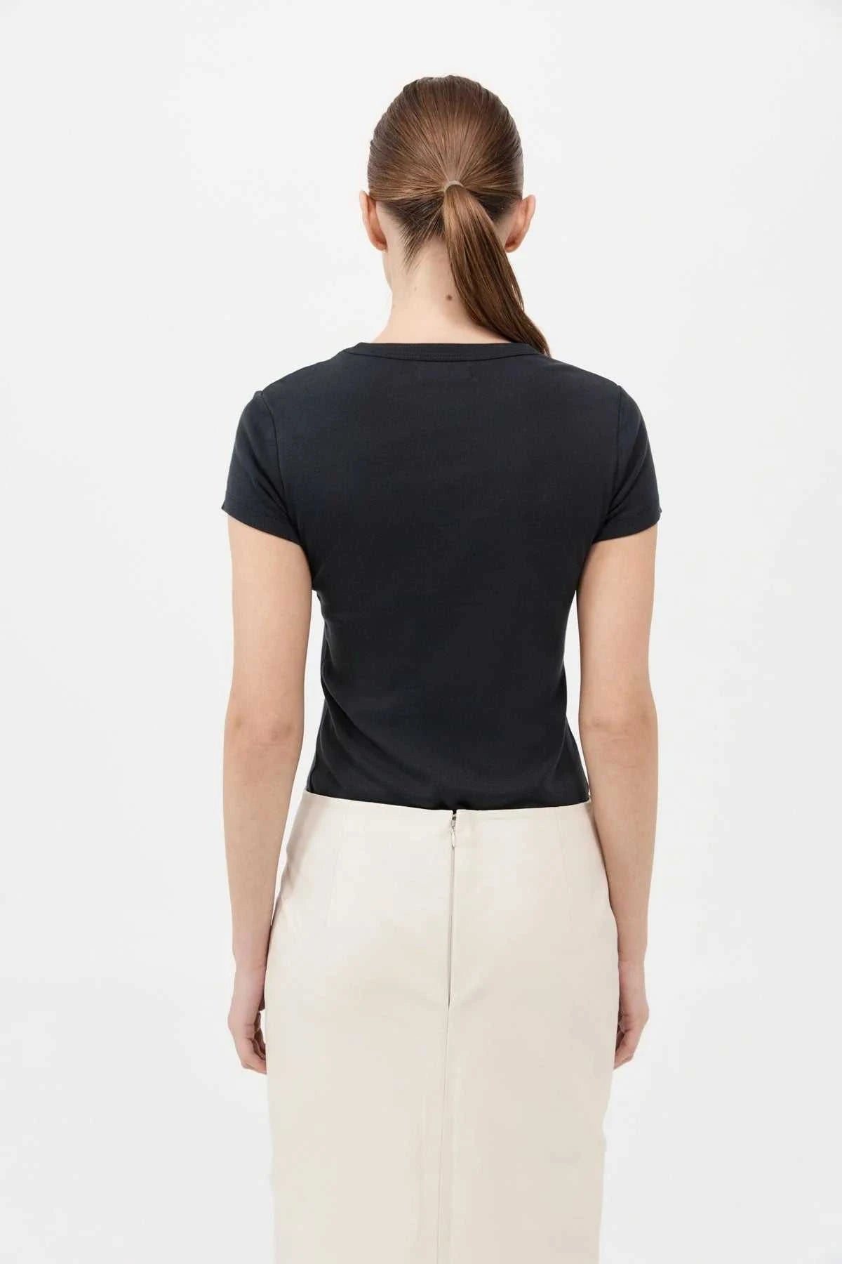 St Agni Organic Cotton Baby Tee Black