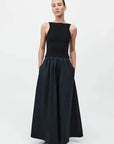 St Agni Bataeu Cut Out Dress Black