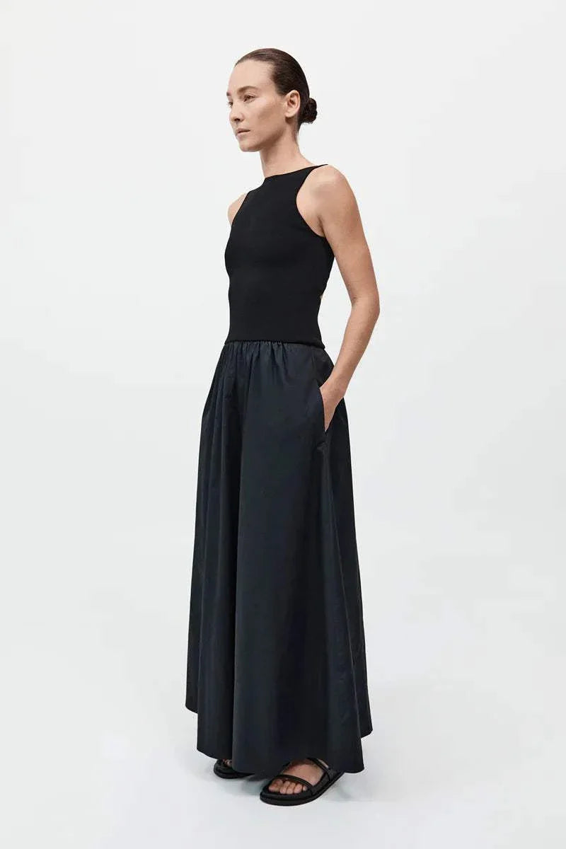 St Agni Bataeu Cut Out Dress Black