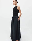 St Agni Bataeu Cut Out Dress Black