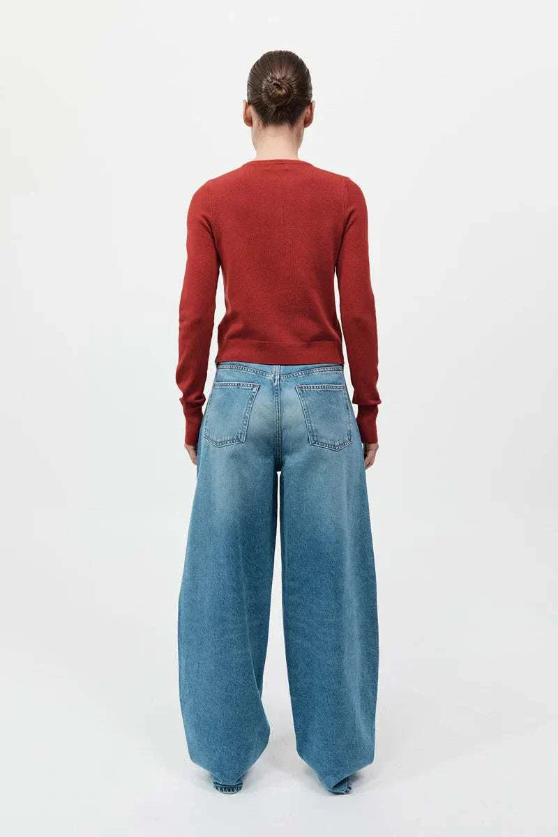 St Agni Mid Rise Balloon Jeans 90s Blue