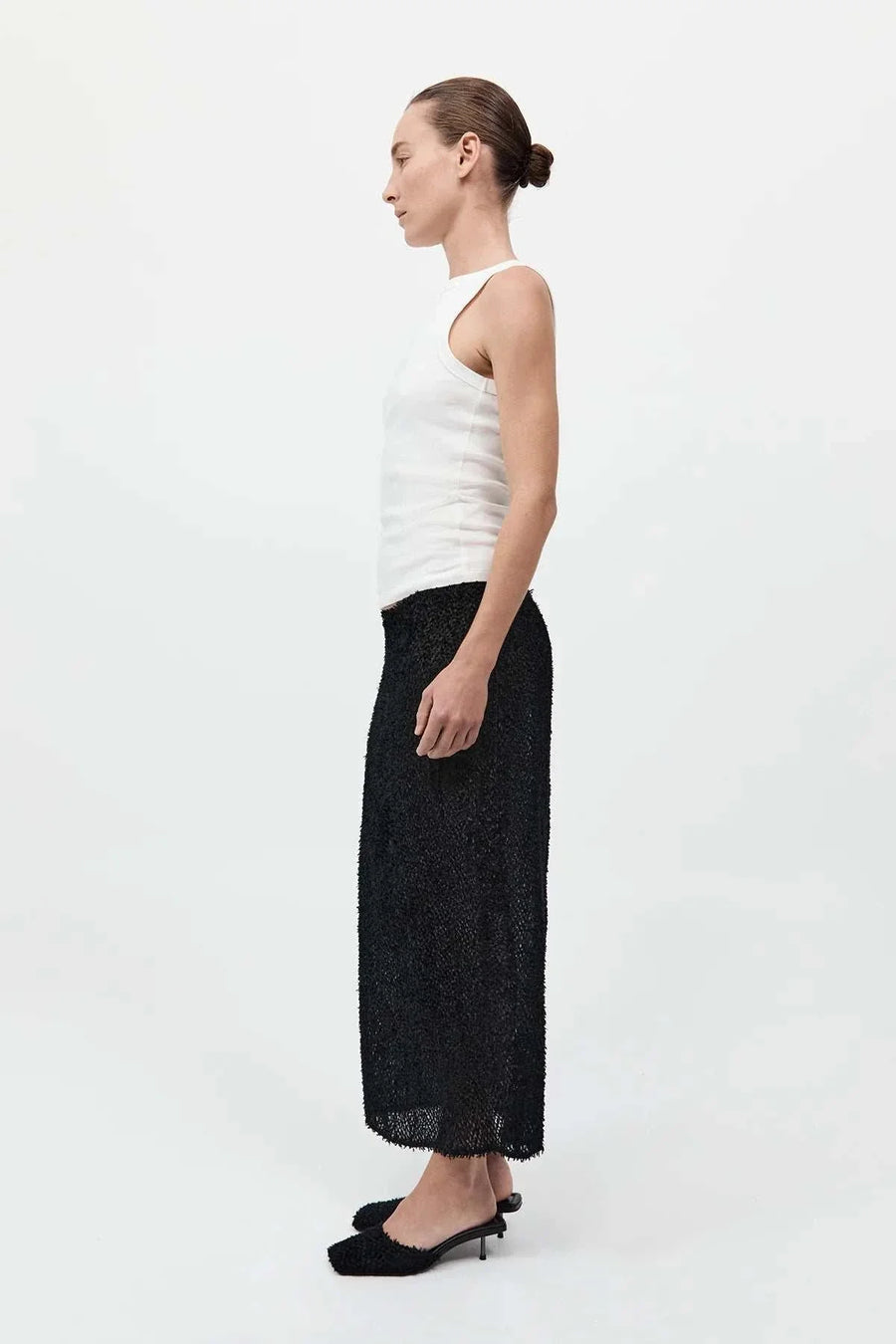 St Agni Organic Cotton Bateau Tank White