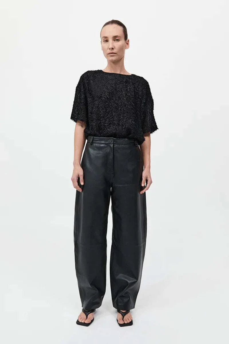 St Agni Feathered Silk Tee