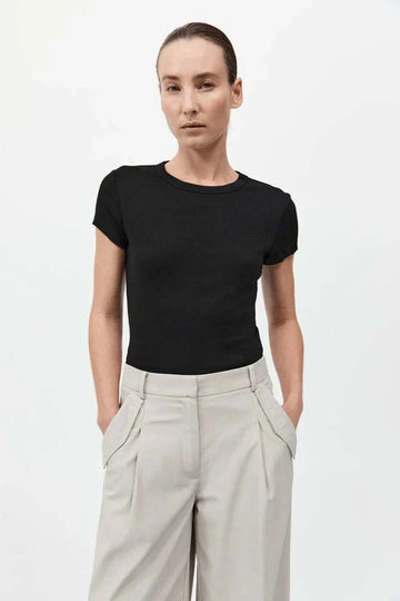 St Agni Organic Baby Tee Jet Black