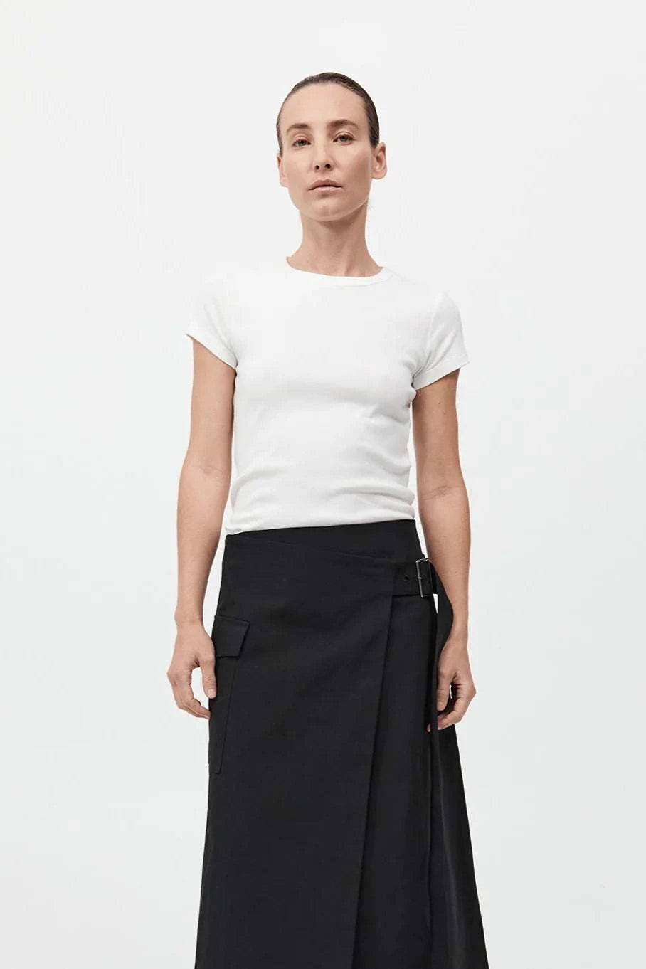 St. Agni Organic Cotton Baby Tee White