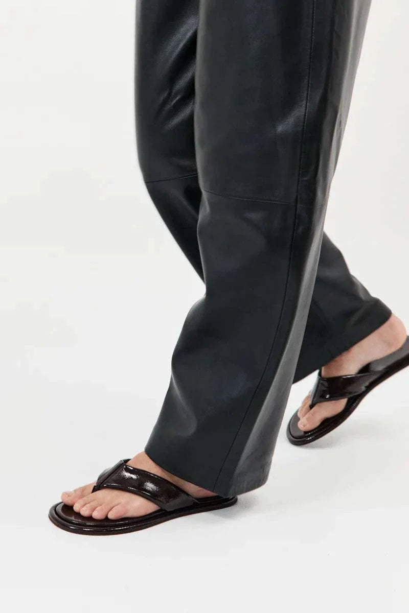St. Agni Soft Thong Slide Patent Port