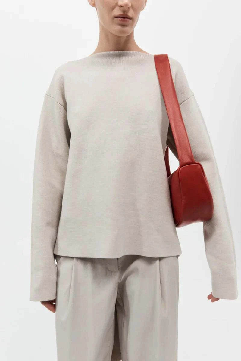 St Agni Soft Crescent Bag Rosso