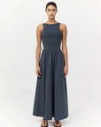St Agni Bateau Cut Out dress Graphite