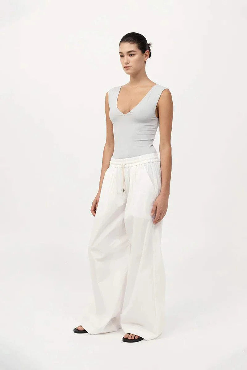 St Agni Relaxed Drawstring Pants White
