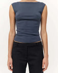 St Agni Organic Cotton Ballerina Top Storm