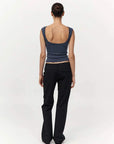 St Agni Organic Cotton Ballerina Top Storm