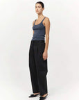 St Agni Organic Cotton Slim Scoop Tank Storm