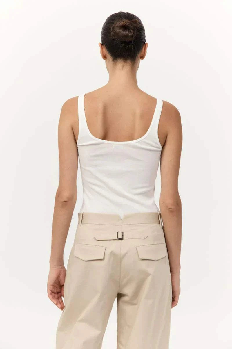 St Agni Organic Cotton Slim Scoop Tank