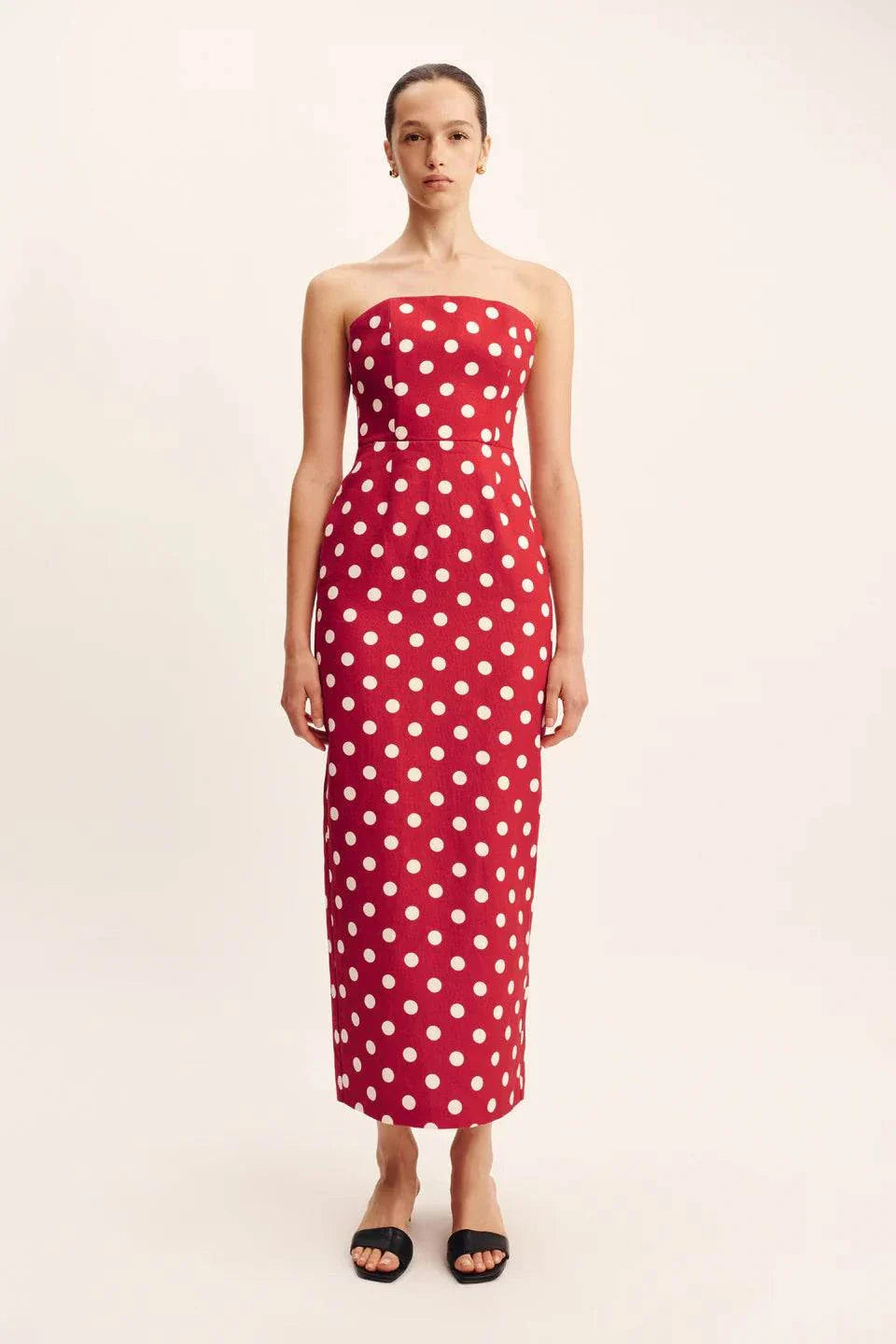 Posse Romeo Strapless Dress Polka Dot