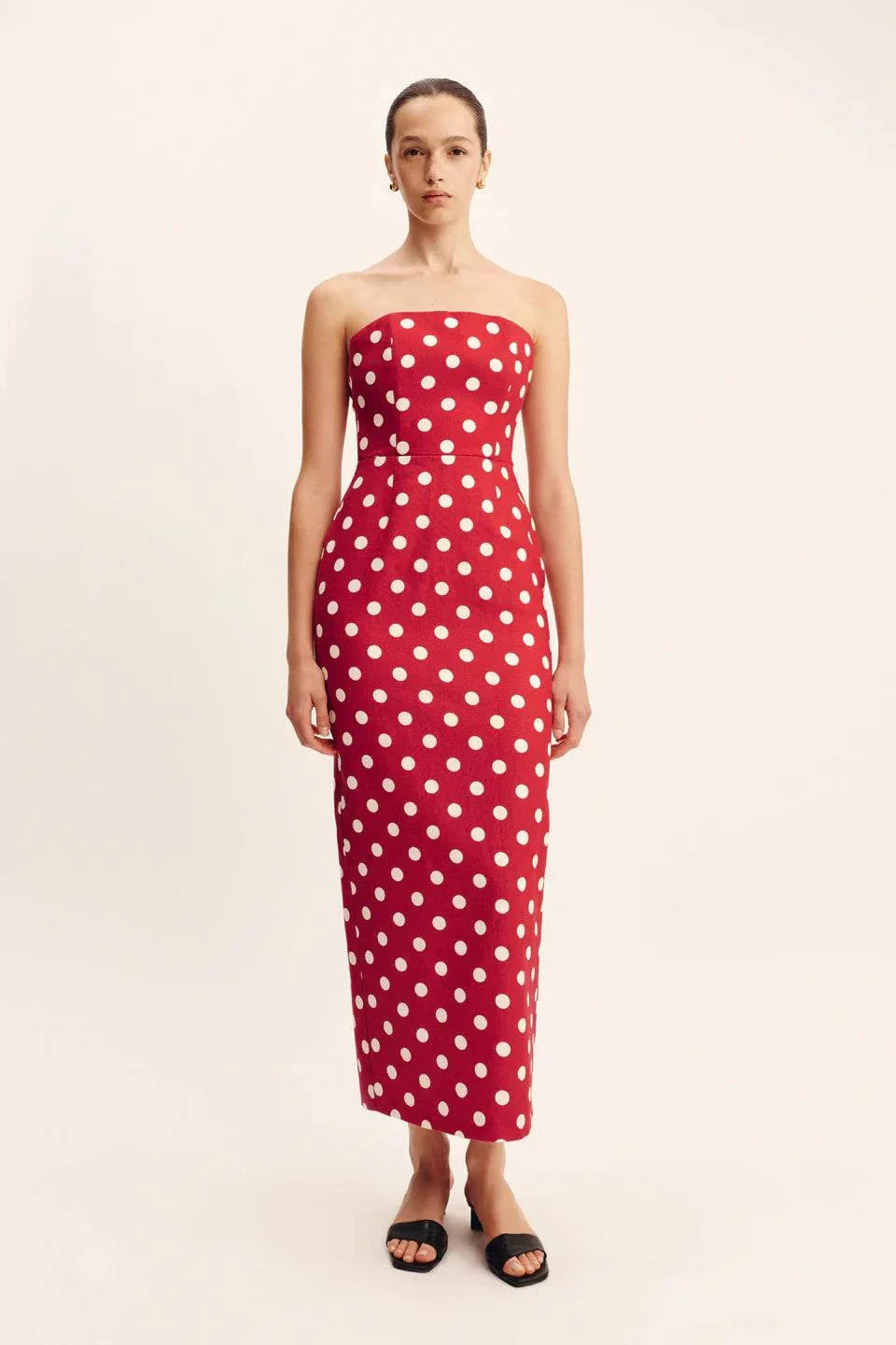 Posse Romeo Strapless Dress Polka Dot
