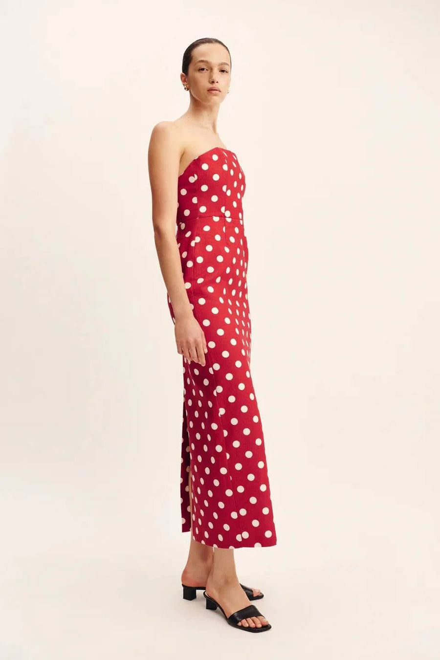Posse Romeo Strapless Dress Polka Dot
